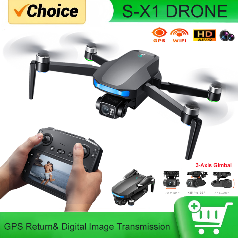 Drone Rc Cable - طائرة بدون طيار S-X1 MAX مزودة