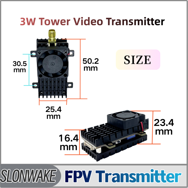 Drone Rc Control - SLONWAKE 5.8G 3000mW محاكاة VTX FPV