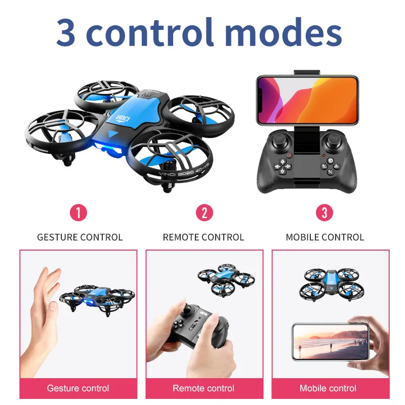 طائرة بدون طيار صغيرة جديدة V8 - مراجعة Drone Rc App وسعره