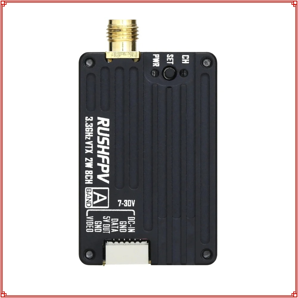 جهاز إرسال RUSHFPV 3.3G 2W VTX - مراجعة Drone Rc Control وسعره