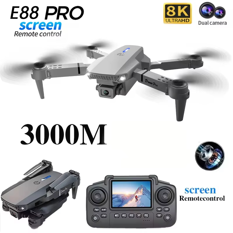 طائرة بدون طيار E88 الجديدة لع - مراجعة Drone Top Rc وسعره