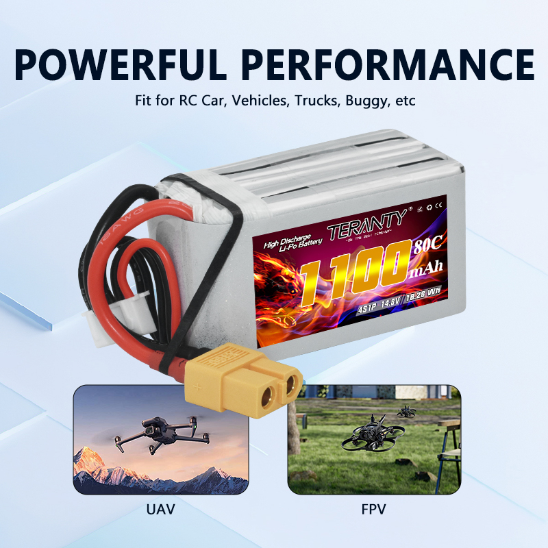 بطارية ليثيوم بوليمر TERANTY 4 - مراجعة Drone Rcs وسعره