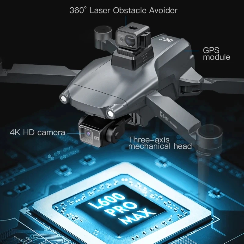 L600 PRO MAX GPS الطائرة بدون  - مراجعة Drone Rc Pro وسعره