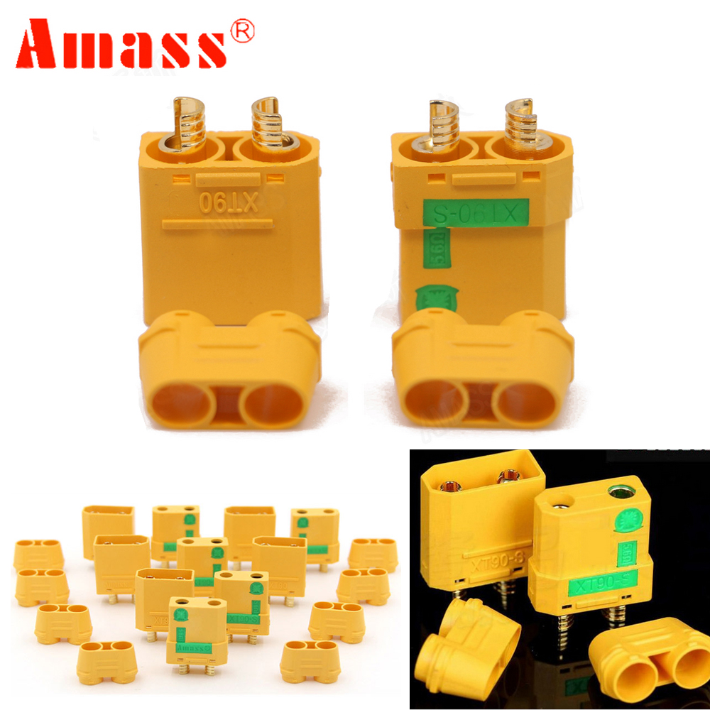 1 / 2 / 5 زوج Amass XT90S XT90 - مراجعة Nano Quad Fpv وسعره